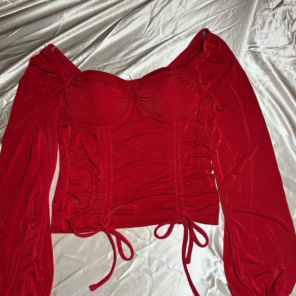 Elegant Red Women's Top